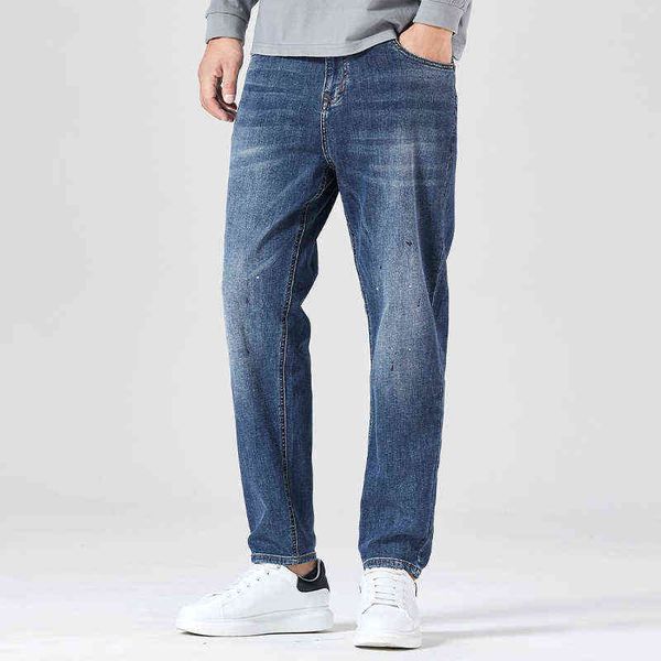 autumn splash ink harlan jeans men's korean fashion casual and versatile loose straight elastic pants men, Blue
autumn splash ink harlan jeans men's korean fashion casual and versatile loose straight elastic pants men, Blue