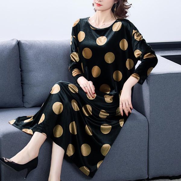 casual dresses winter dot mulberry silk midi dress 2021 autumn vintage velvet 3xl plus size women elegant bodycon party vestidos, Black;gray
casual dresses winter dot mulberry silk midi dress 2021 autumn vintage velvet 3xl plus size women elegant bodycon party vestidos, Black;gray