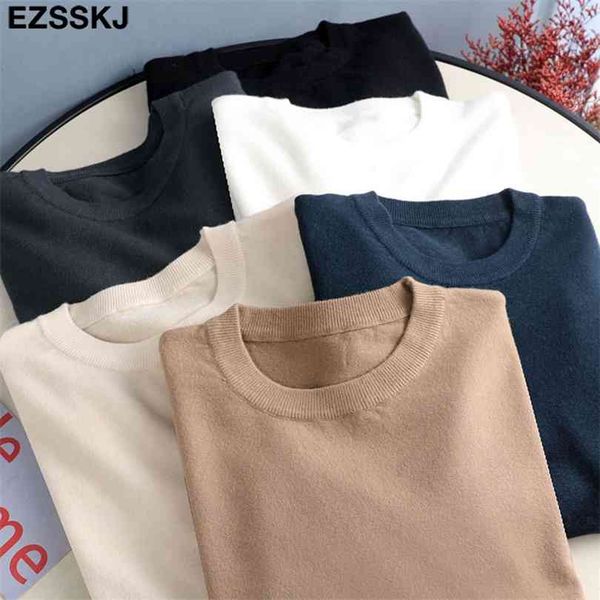 soft knitted women o-neck loose sweater pullovers spring autumn basic sweaters pullover female knit 210922, White;black
soft knitted women o-neck loose sweater pullovers spring autumn basic sweaters pullover female knit 210922, White;black