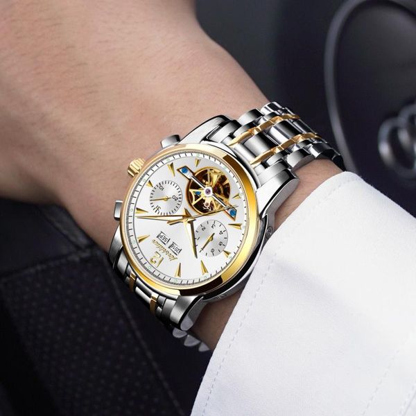 new automatic mechanical watch fashion luminous waterproof men's watch week calendar month display business, Slivery;brown
new automatic mechanical watch fashion luminous waterproof men's watch week calendar month display business, Slivery;brown