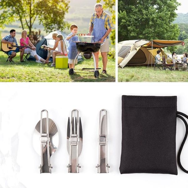 3 in 1 portable tableware folding foldable dinnerware outdoor camping picnic stainless steel fork spoon cutter with storage bag
3 in 1 portable tableware folding foldable dinnerware outdoor camping picnic stainless steel fork spoon cutter with storage bag