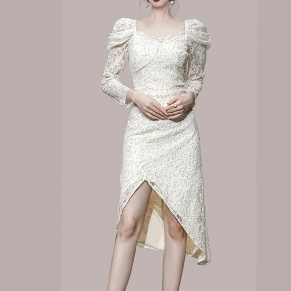 casual dresses 2021 luxury runway party dress summer women long sleeved sequined irregular slim lace, Black;gray
casual dresses 2021 luxury runway party dress summer women long sleeved sequined irregular slim lace, Black;gray