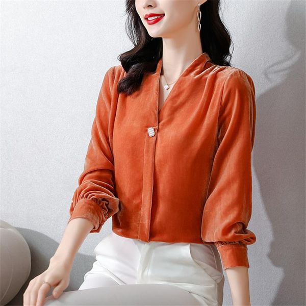 women's blouses & shirts women v-neck long sleeve casual velvet shirt autumn winter undershirt pullover korean clotes blusas mujer de, White
women's blouses & shirts women v-neck long sleeve casual velvet shirt autumn winter undershirt pullover korean clotes blusas mujer de, White