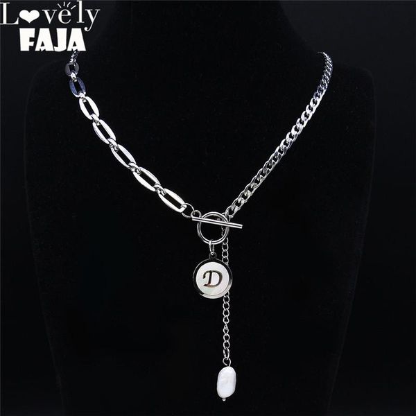 pendant necklaces hip hop shell pearl stainless steel d letter chain women silver color jewelry colgantes mujer moda nxs03
pendant necklaces hip hop shell pearl stainless steel d letter chain women silver color jewelry colgantes mujer moda nxs03