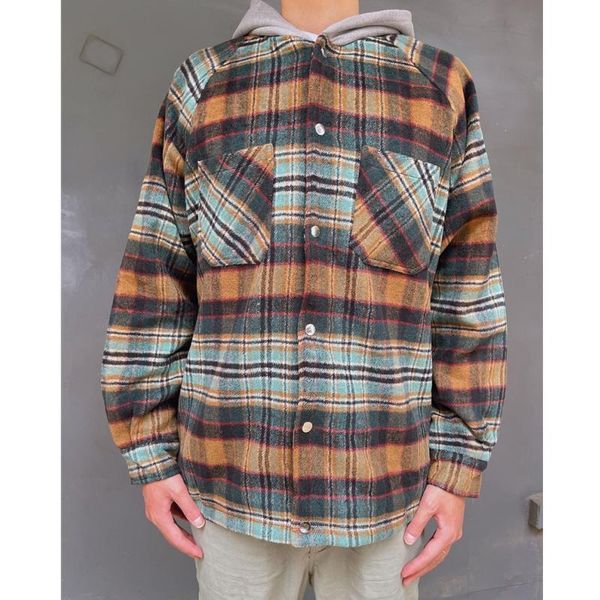 men's hoodies & sweatshirts represent hoodie men women 1:1 flannel check striped button jacket coat pullover heavy fabric hoode, Black
men's hoodies & sweatshirts represent hoodie men women 1:1 flannel check striped button jacket coat pullover heavy fabric hoode, Black