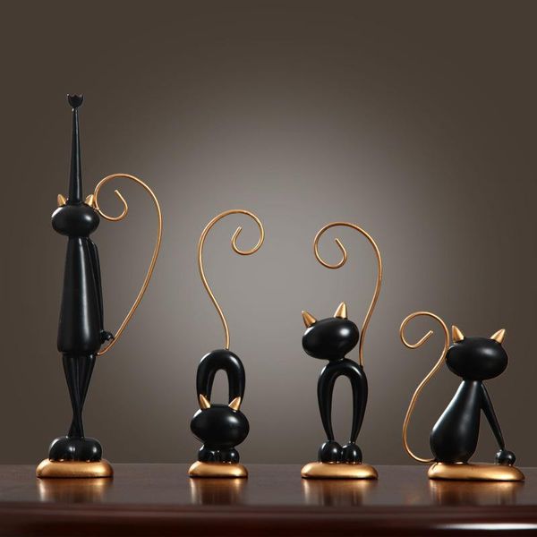 decorative objects & figurines cute cat decoration set, simple and modern home accessories, tv cabinet wine decor set of 4
decorative objects & figurines cute cat decoration set, simple and modern home accessories, tv cabinet wine decor set of 4