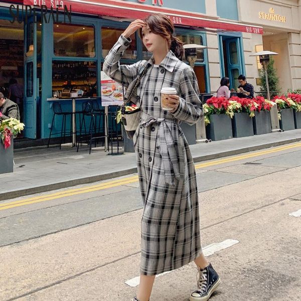 women's trench coats windbreaker female 2021 autumn fashion casual coat for women korean style wild cotton plaid clothing z568, Tan;black
women's trench coats windbreaker female 2021 autumn fashion casual coat for women korean style wild cotton plaid clothing z568, Tan;black
