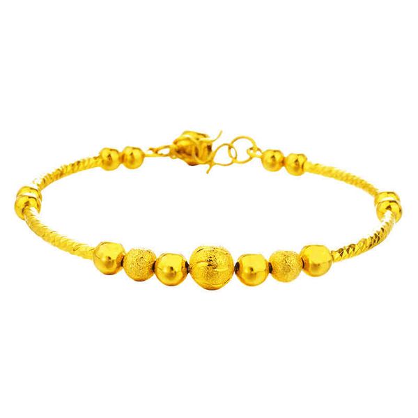 frosted lucky gold plated beads wedding bridal dubai gold bangl & bracelets for female, Golden;silver
frosted lucky gold plated beads wedding bridal dubai gold bangl & bracelets for female, Golden;silver