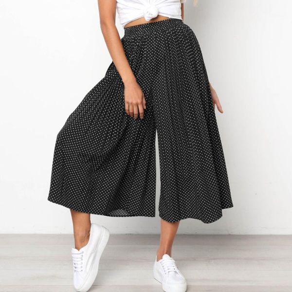 women's pants & capris women boho dot print wide leg summer beach holiday high waist trouser female fashion plus size, Black;white
women's pants & capris women boho dot print wide leg summer beach holiday high waist trouser female fashion plus size, Black;white