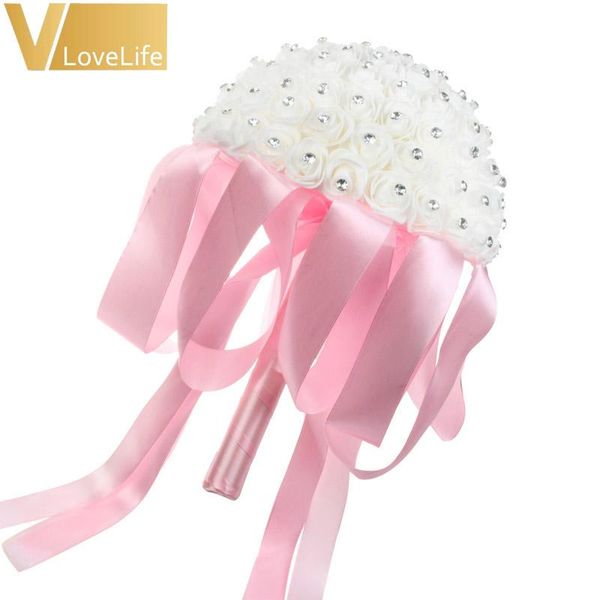 wedding bouquet bride bridesmaid 23 x 33cm with artificial foam rose flower for decoration satin ribbon bridal bouquet decor
wedding bouquet bride bridesmaid 23 x 33cm with artificial foam rose flower for decoration satin ribbon bridal bouquet decor