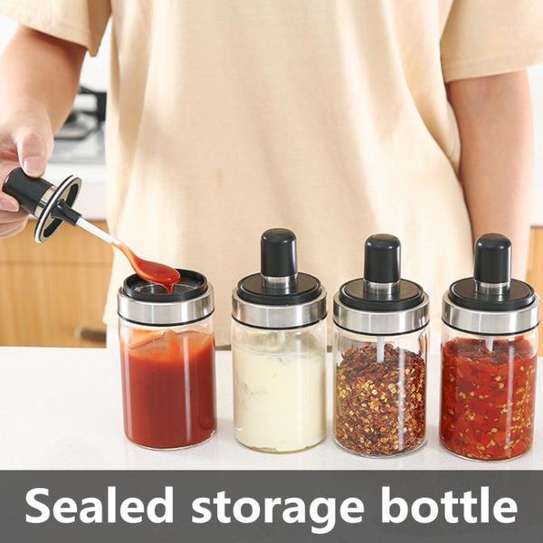 storage bottles & jars 1set seal glass jar with spoon spice seasoning oil tank jam bottle kitchen container
storage bottles & jars 1set seal glass jar with spoon spice seasoning oil tank jam bottle kitchen container
