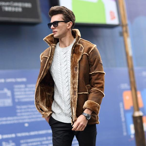 men's leather & faux 2021 arrivals winter warm mens fur jackets and coats outerwear designer brand vintage mans overcoats da524, Black
men's leather & faux 2021 arrivals winter warm mens fur jackets and coats outerwear designer brand vintage mans overcoats da524, Black