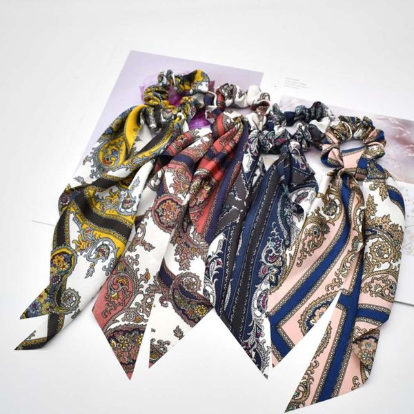 scarf printed silk hair circle ribbon horsetail hair rubber band head rope flower band, Blue;gray
scarf printed silk hair circle ribbon horsetail hair rubber band head rope flower band, Blue;gray