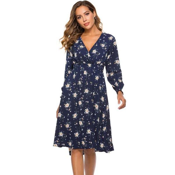 casual dresses 2021 spring flower midi party dress women chiffon floral boho dots female ladies long sleeve slim, Black;gray
casual dresses 2021 spring flower midi party dress women chiffon floral boho dots female ladies long sleeve slim, Black;gray