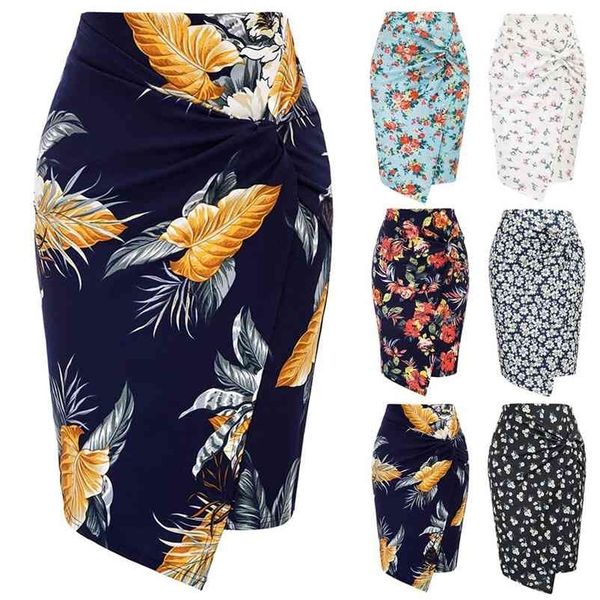 women's floral printed urban casual bag hip skirt office lady fashion bodycon mid-length irregular knots solid color skirts 210621, Black
women's floral printed urban casual bag hip skirt office lady fashion bodycon mid-length irregular knots solid color skirts 210621, Black
