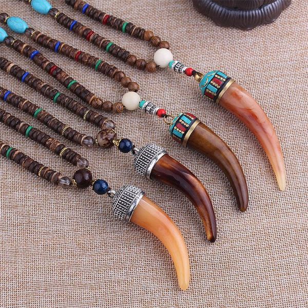 pendant necklaces weiyu fashion ethnic animal imitaional ox horn necklace bohemian vintage nepal charm jewelry wood beads, Silver
pendant necklaces weiyu fashion ethnic animal imitaional ox horn necklace bohemian vintage nepal charm jewelry wood beads, Silver
