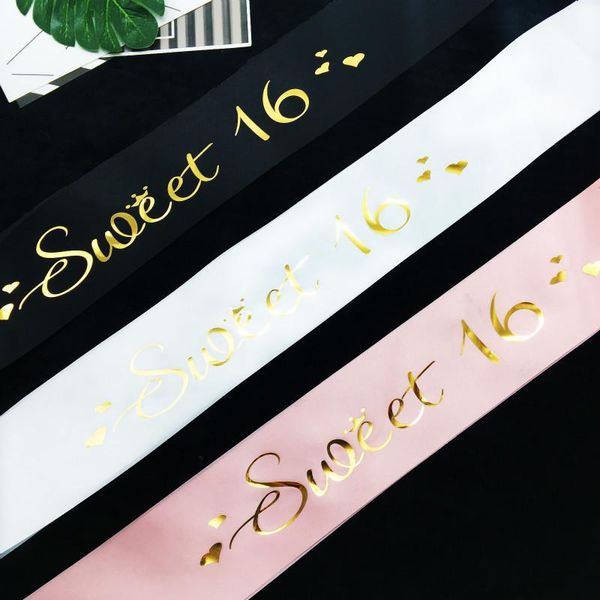 party decoration black white pink sweet 16 princess birthday sash girls 16th supplies favor gifts shoulder girdle
party decoration black white pink sweet 16 princess birthday sash girls 16th supplies favor gifts shoulder girdle