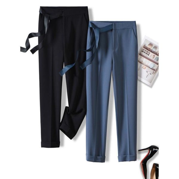 women's pants & capris women suit 2021 spring summer female casual high waist formal ol office lady nine points straight pantalon y533, Black;white
women's pants & capris women suit 2021 spring summer female casual high waist formal ol office lady nine points straight pantalon y533, Black;white