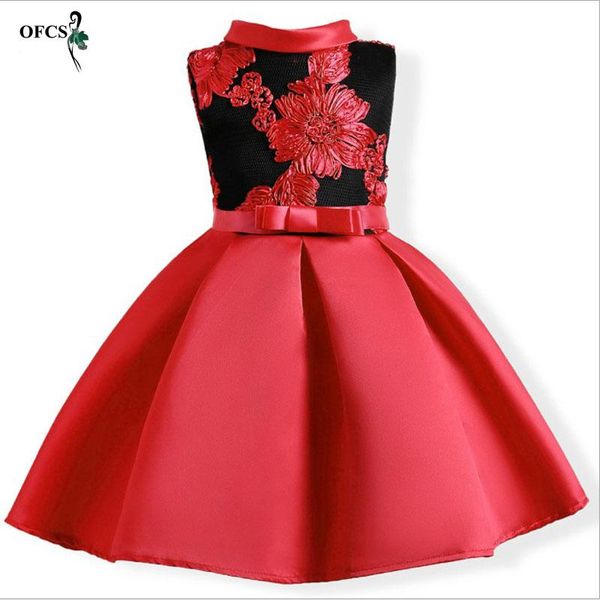 girl's dresses european style embroidered flower formal wedding party girl birthday dress princess ball gown kids, Red;yellow
girl's dresses european style embroidered flower formal wedding party girl birthday dress princess ball gown kids, Red;yellow