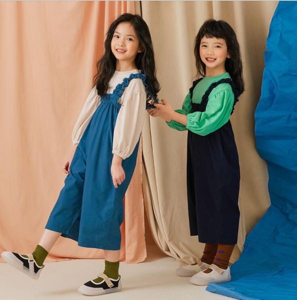 2021 new stlye girls boys ruffles overalls spring cotton fashion kids pants 2-7t qm213, Blue
2021 new stlye girls boys ruffles overalls spring cotton fashion kids pants 2-7t qm213, Blue