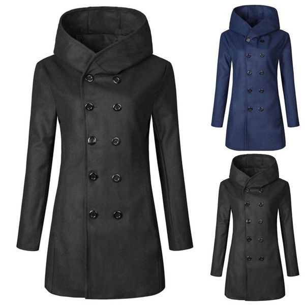 men's jackets slim fit autumn and winter casual warm double-breasted mid-length windbreaker woolen coat jacket, Black;brown
men's jackets slim fit autumn and winter casual warm double-breasted mid-length windbreaker woolen coat jacket, Black;brown