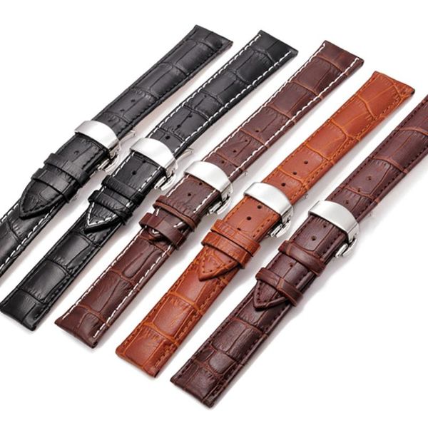 watch bands selling double press automatic butterfly buckle bamboo section 12mm-24mm leather strap for women men, Black;brown
watch bands selling double press automatic butterfly buckle bamboo section 12mm-24mm leather strap for women men, Black;brown