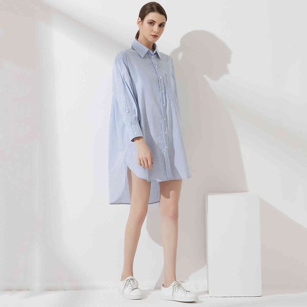 women's blouses & shirts blusa listrada feminina wixra, camisa larga de manga longa com bolsos gola virada para baixo, blusa estilo fra, White 
women's blouses & shirts blusa listrada feminina wixra, camisa larga de manga longa com bolsos gola virada para baixo, blusa estilo fra, White