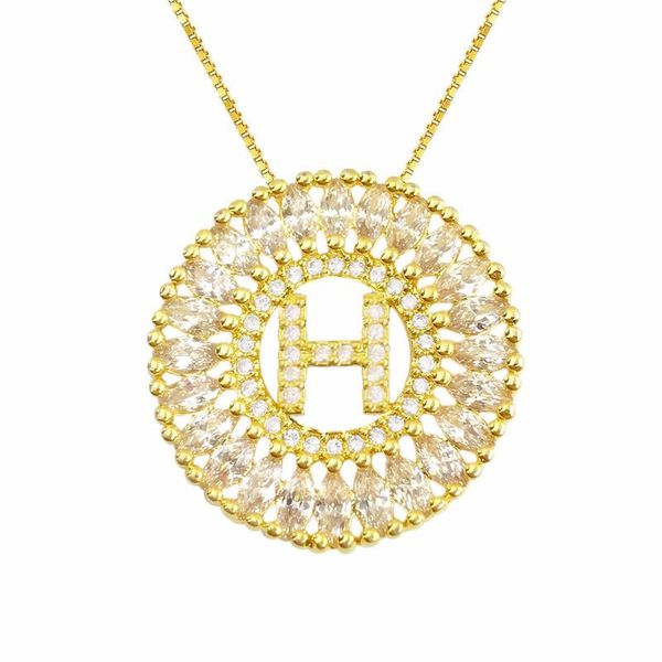 pendant necklaces omyfun factory price initials letter necklace brazil cubic zirconia inlay round shape alphabet h jewelry bijoux, Silver
pendant necklaces omyfun factory price initials letter necklace brazil cubic zirconia inlay round shape alphabet h jewelry bijoux, Silver
