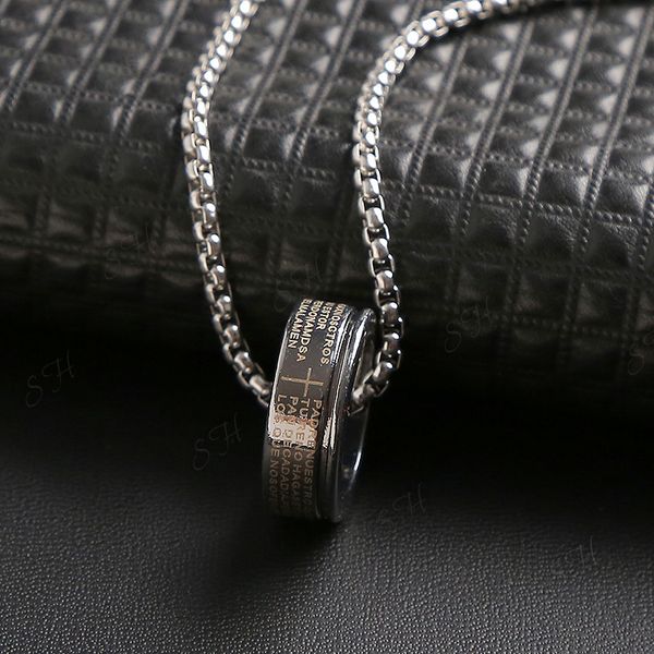 steel non fading ins hip hop disco trendy men's ring necklace personalized net red sweater chain accessories simple pendant, Silver
steel non fading ins hip hop disco trendy men's ring necklace personalized net red sweater chain accessories simple pendant, Silver