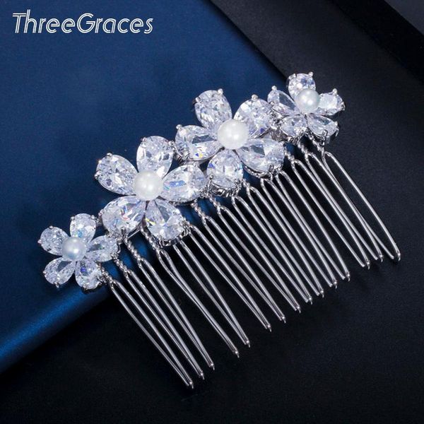 hair clips & barrettes threegraces sparkling cubic zirconia silver color big flower simulated pearl bridal wedding hiar comb for women jewel, Golden;silver
hair clips & barrettes threegraces sparkling cubic zirconia silver color big flower simulated pearl bridal wedding hiar comb for women jewel, Golden;silver