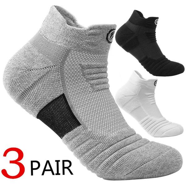 men's socks 3 pairs breathable sports solid color thick running basketball elastic cotton, Black
men's socks 3 pairs breathable sports solid color thick running basketball elastic cotton, Black
