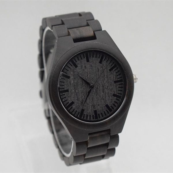 wristwatches round vintage black wood case men watch with ebony bamboo face strap japanese movement, Slivery;brown
wristwatches round vintage black wood case men watch with ebony bamboo face strap japanese movement, Slivery;brown