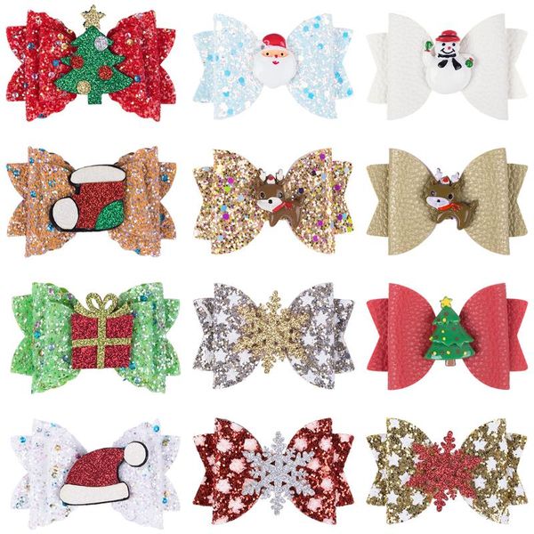 hair accessories 1pc christmas bows with clips 3inch girls bow hairpins for children kids party, Slivery;white
hair accessories 1pc christmas bows with clips 3inch girls bow hairpins for children kids party, Slivery;white