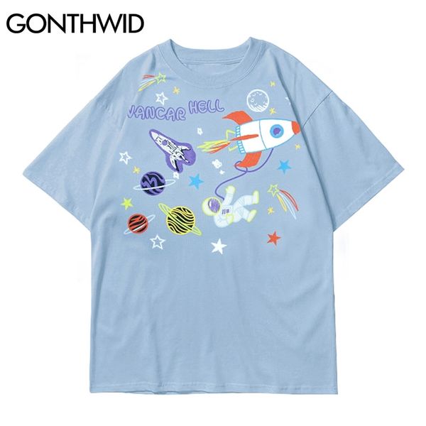 t-shirts streetwear harajuku planet cartoon astronaut tees shirts casual summer cotton loose fashion men tshirts 210602, White;black
t-shirts streetwear harajuku planet cartoon astronaut tees shirts casual summer cotton loose fashion men tshirts 210602, White;black