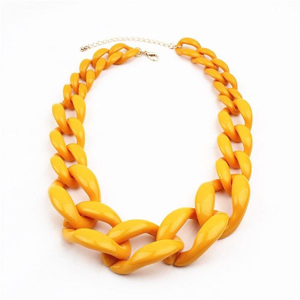 chains european and american large link acrylic necklace exaggerated personality, Silver
chains european and american large link acrylic necklace exaggerated personality, Silver