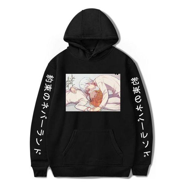 men's hoodies & sweatshirts harajuku anime the promised neverland hooded kawaii norman and emma kiss cartoon pullovers men long sleeve, Black
men's hoodies & sweatshirts harajuku anime the promised neverland hooded kawaii norman and emma kiss cartoon pullovers men long sleeve, Black