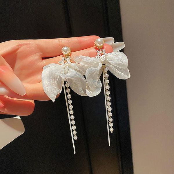 dangle & chandelier 2021 arrival yarn trendy cute sweet imitation pearl long tassel bowknot earrings for women fashion jewelry, Silver
dangle & chandelier 2021 arrival yarn trendy cute sweet imitation pearl long tassel bowknot earrings for women fashion jewelry, Silver