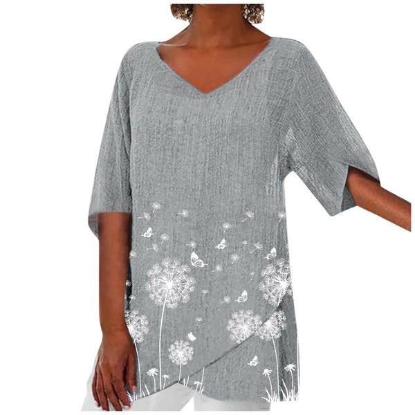 women's blouses & shirts butterfly dandelion printed casual shirt for women cotton linen v neck half sleeve loose blouse and tunic cam, White
women's blouses & shirts butterfly dandelion printed casual shirt for women cotton linen v neck half sleeve loose blouse and tunic cam, White