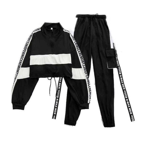 autumn high waist streetwear ribbon cargo pants female harajuku loose jogger 2 piece suit pants 210531, White
autumn high waist streetwear ribbon cargo pants female harajuku loose jogger 2 piece suit pants 210531, White