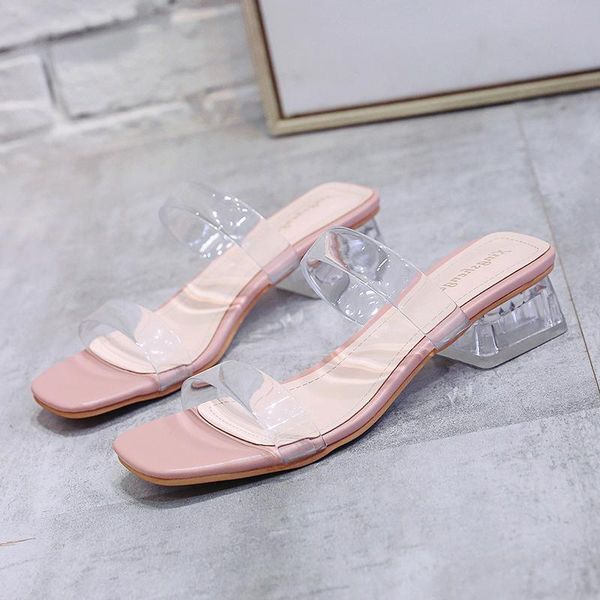 slippers 2021 pvc jelly sandals open toe square heel women transparent perspex shoes clear silver, Black
slippers 2021 pvc jelly sandals open toe square heel women transparent perspex shoes clear silver, Black