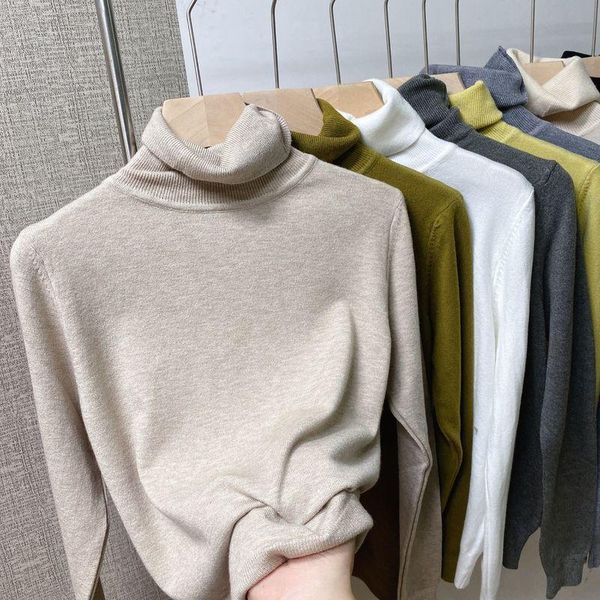 women's sweaters candy color turtleneck long sleeve sweater 2021 autumn casual simple bottoming pullover elastic knitted woman, White;black
women's sweaters candy color turtleneck long sleeve sweater 2021 autumn casual simple bottoming pullover elastic knitted woman, White;black