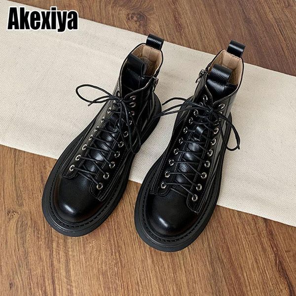 boots retro lace-up round toe thick-sole big head doll shoes leather plus velvet fashion casual ankle bc2941, Black
boots retro lace-up round toe thick-sole big head doll shoes leather plus velvet fashion casual ankle bc2941, Black