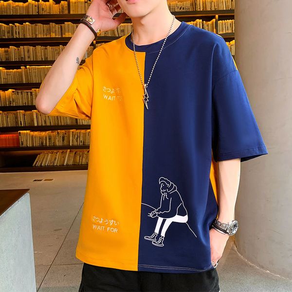 2021 cotton tshirts summer two-color new arrival slim fit fashion youth t-shirt casual joker men short-sleeved clothes cg77, White;black
2021 cotton tshirts summer two-color new arrival slim fit fashion youth t-shirt casual joker men short-sleeved clothes cg77, White;black