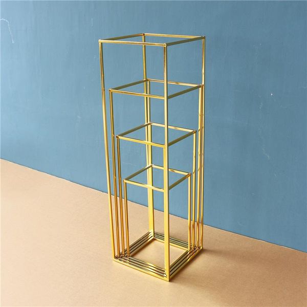 party decoration shiny gold wedding centerpiece cuboid flower stand geometric rectangular frame backdrop road-lead home diy
party decoration shiny gold wedding centerpiece cuboid flower stand geometric rectangular frame backdrop road-lead home diy