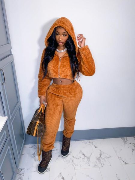 women's two piece pants vbpb 2022 winter high-end plush thick hoodies tracksuit set solid young casual hooded full sleeve long women 2, White
women's two piece pants vbpb 2022 winter high-end plush thick hoodies tracksuit set solid young casual hooded full sleeve long women 2, White