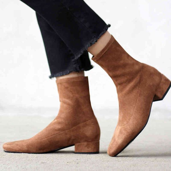 boots ins women british style plus size stretch boots casual flock european and american women pigskin lining insole 624f, Black
boots ins women british style plus size stretch boots casual flock european and american women pigskin lining insole 624f, Black
