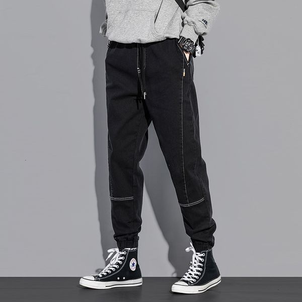 2021 new japanese vintage fashion men jeans black spliced casual cargo pants hombre wide leg harem trousers streetwear hip hop joggers avae, Blue
2021 new japanese vintage fashion men jeans black spliced casual cargo pants hombre wide leg harem trousers streetwear hip hop joggers avae, Blue