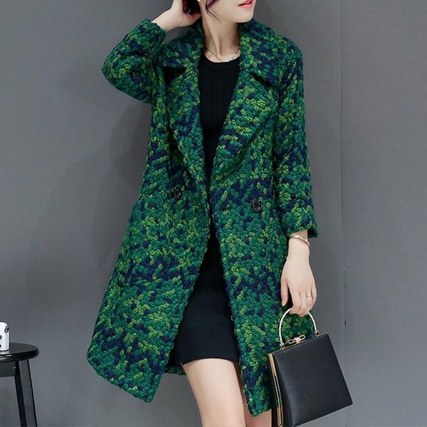 women's wool & blends 2021 winter checked houndstooth women jacket overcoat warm plaid long coat oversize thick woolen female streetwea, Black
women's wool & blends 2021 winter checked houndstooth women jacket overcoat warm plaid long coat oversize thick woolen female streetwea, Black