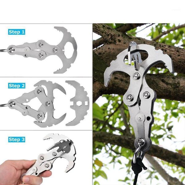 folding gravity hook in outdoor grappling claw survival carabiners for hiking camping climbing tool set stainless mutifunctional cords, slin
folding gravity hook in outdoor grappling claw survival carabiners for hiking camping climbing tool set stainless mutifunctional cords, slin