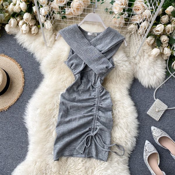2021 hollow out women black/gray mini summer sleeveless high waist drawstring bodycon female vestidos verano sxpr
2021 hollow out women black/gray mini summer sleeveless high waist drawstring bodycon female vestidos verano sxpr